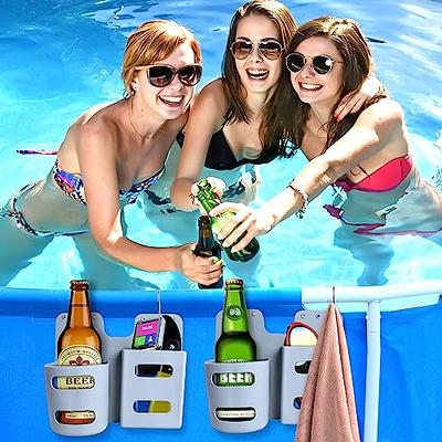 homfanseec 4Pcs Poolside Cup Holders for Above Ground Swimming