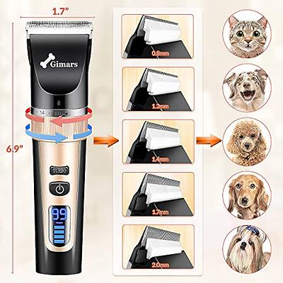 Gimars 2 in Dog Grooming Clippers with Trimmer, 3-Speed High Power Quiet Rechargeable Dog Shaver Hair Clippers Kit with Comb & Scissors USB Cordless for Dog, Cat, Pet - Yahoo