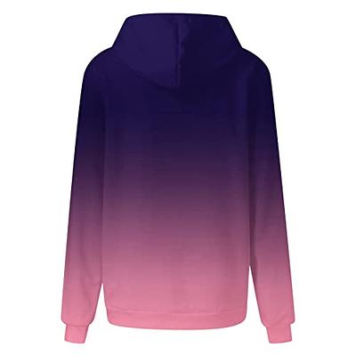 Miekld Womens Oversized Sweatshirt Gradient Color,99 cent items