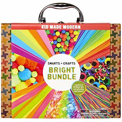 Kid Made Modern - My First Arts and Crafts Library - 200+ Piece Collection  - DIY Kids Crafts - Bulk Craft Set - Create Your Own Art - Storage Box 