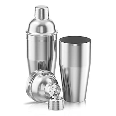 Black Cocktail Shaker Set Bartender Kit by Barillio 24oz Stainless Steel