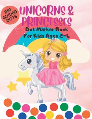 Dot Markers Activity Book Unicorn - Do A Dot Art Coloring Book For Kids Ages  2-4