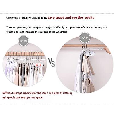 Stainless Steel Clothes Hanger Multi-function Wardrobe Space