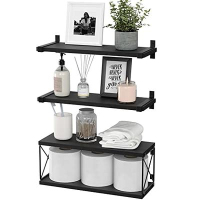 MyGift 3-Tier Dark Brown Wood Over-the-Toilet Leaning Bathroom Ladder Shelf