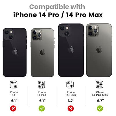 JETech Camera Lens Protector for iPhone 13 Pro 6.1-Inch and iPhone 13 Pro  Max 6.7-Inch, 9H Tempered Glass Metal Individual Ring Cover, HD Clear