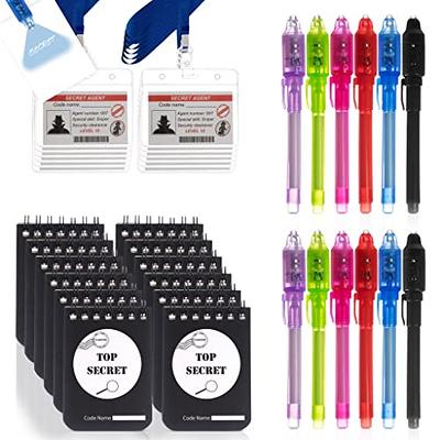 BONNYCO Invisible Ink Pen and Notebook, Pack of 16 Party Favors for Kids  Birthday | Spy Pen Party Supplies, Pinata Stuffers, Prizes for Kids | Magic