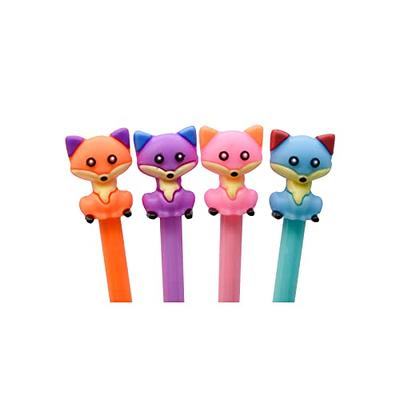 Lopenle 12PCS 4-in-1 Multicolor Pens Retractable 4 Color Pen Cute