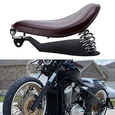  Compatible With Sportster XL 1200 883 48 Dyna Black Bobber  Motorcycle Solo Seat : Automotive