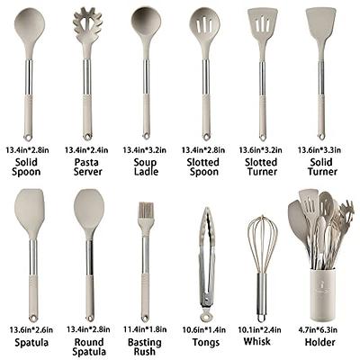 Keidason Silicone Kitchen Utensils Set, 12-piece Silicone cooking