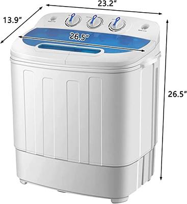 ROVSUN 15LBS Portable Washing Machine, Electric Washer and Dryer