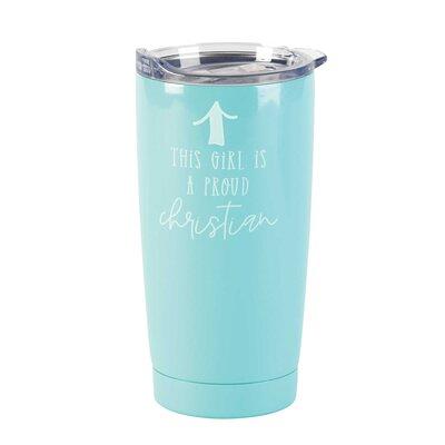 Cambridge 20oz 'Coffee Loves You' Travel Tumbler, Color: Blue