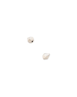 Haven Gold Crystal Heart Single Stud Earring in White Crystal