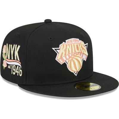 Men's New Era Blue New York Knicks Side Split 59FIFTY Fitted Hat