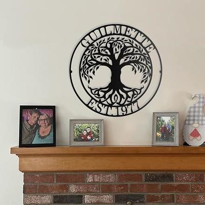 Personalized Signs Tree of Life Wall Art Decor, Metal Family Name Signs  Customized Outdoor, Metal Tree Wall Decor, Personalized Couples Gift  Housewarming Gift Anniversary - Yahoo Shopping