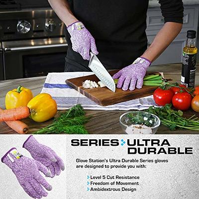 4 Pair Butcher Safety Cut Proof Stab Resistant Gloves Kitchen Level 5  Protection