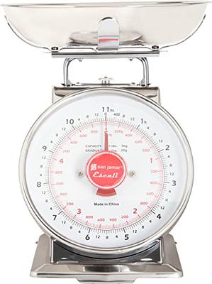 Precise Portions Analog Food Scale Stainless Steel Mechanical