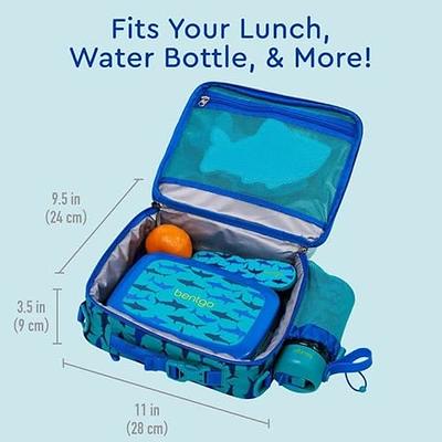 Bentgo® Kids Lunch Bag - Durable, Double Insulated, Water-Resistant Fabric,  Interior & Exterior Zippered Pockets, Water Bottle Holder - Ideal for  Children 3+ (Shark) - Yahoo Shopping