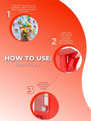 M&M Candy Dispenser -- Pull Lever and Dispense