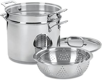 Cuisinart FCT66-22 French Classic Tri-Ply Stainless 6-Quart Stockpot with  Cover