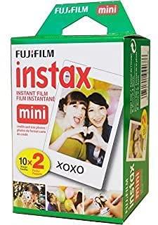 Fujifilm Instax Mini 11 Instant Camera - Sky Blue (16654762) + Fujifilm  Instax Mini Twin Pack Instant Film (16437396) + Single Pack Rainbow Film +