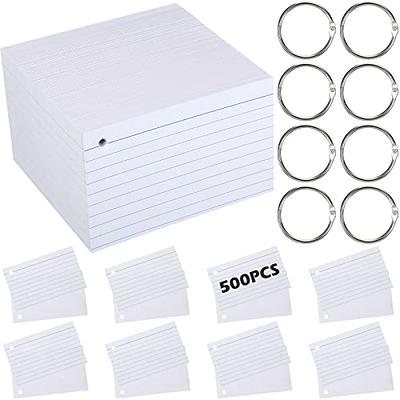 321Done Large Index Cards - Made in USA - Jumbo Size 5x7 Horizontal (Set of  50), College-Ruled Lined Notecards Double-Sided, Thick Heavy Duty