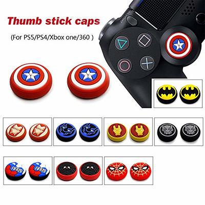 2pcs/set Thumb Grips Silicone Thumb Stick Grip Cap For PS5 PS 4