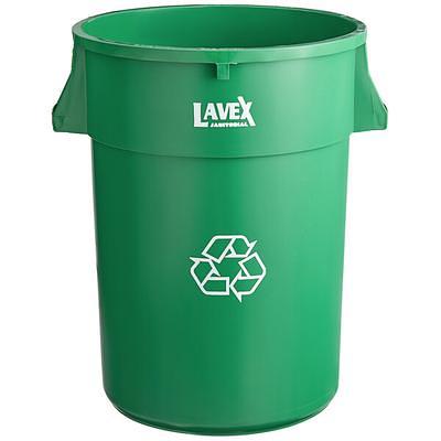 Lavex 20 Gallon Black Round Commercial Trash Can / Ingredient Bin