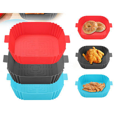 Air Fryer Silicone Liners, Znben 8 Inch Reusable Silicone Air Fryer Basket  for Oven Non Stick