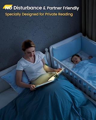 Glocusent LED Neck Reading Light, Book Light for Reading in Bed, 3