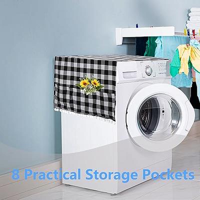 2PCS 23.6'' x 25.6'' Washer and Dryer Covers for the Top, Non-slip