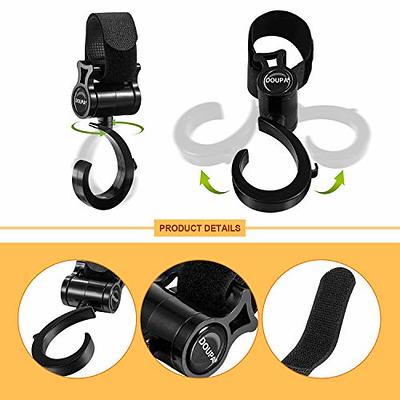 Baby Stroller Hooks Clips, Convenient Mommy Hook Bag Clips to Hang Your  Diaper Bags, Stroller Organizer, Groceries, Purse on Buggy, Pushchair :  : Baby