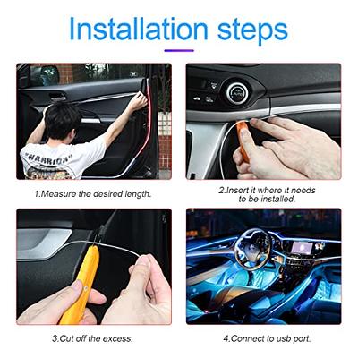 OPT7 Aura Interior Car Lights with Remote Control, Color Change, Music Sync  Inside Ambient Lighting Kit, LED Lights for Car Truck Under Dash