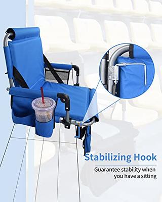  Sportneer Stadium Seats for Teens Adult Men Women, Bleacher  Seats with Backs and Cushion 6 Reclining Positions Folding Stadium Chairs  for Sport Events : Sports & Outdoors