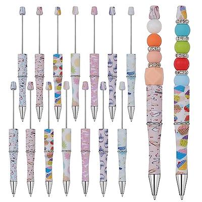 Yeaqee 120 Sets Halloween Beadable Pen Plastic Beadable Pens Bulk DIY Pens  Making Kit Halloween Beads for Crafts Assorted Bead Pens DIY Bead Pen for