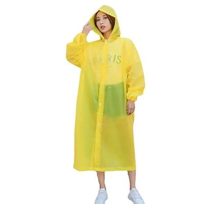 Rain Poncho Sports Raincoats Reusable Rain Coat Jacket with Hood, men and  women Size Rain Cover Poncho (E-Adults raincoat-yellow) - Yahoo Shopping