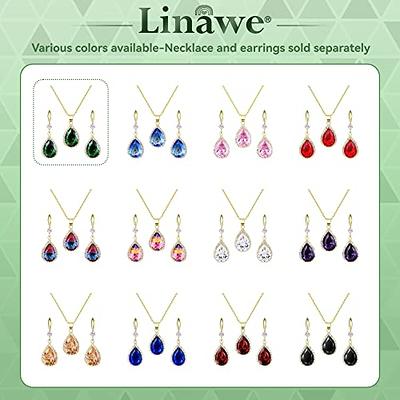 Women's Rhinestone Crystal Cubic Necklace Earrings Jewelry Set