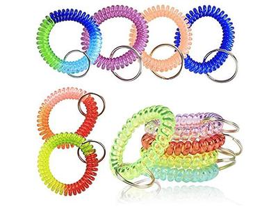 Cobee Coil Springs Keychain, 10 Pcs Retractable Coil Springs Keychains with  Lobster Clasp, Spring Coil Leash Cord Safety Ropes, Cell Phone Elastic