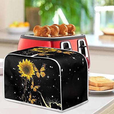 Toaster Cover,Toaster Cover 2 Slice,Kitchen Small Appliance Covers,Bread  Maker Microwave Oven Cover,Toaster Cover Fits for Most Standard 2 Slice