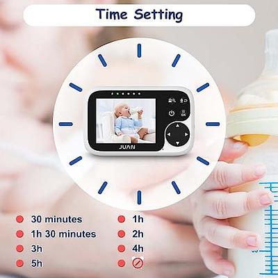 VTimes Baby Monitor with 2 Cameras, 3.2 IPS Screen, 2-Way Talk, Baby  Monitor No WiFi Night Vision, Pan-Tilt-Zoom VOX Mode Temperature Monitor 8