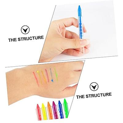 CORHAD 12pcs Fluorescent Crayon Face Paint for Brush Set Makeup