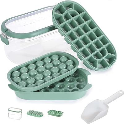 Arrow Small Ice Cube Trays for Freezer, 3 Pack, with Ice Bin - 60 Mini  Cubes Per Tray, 180 Cubes Total - Made in the USA, BPA Free - Ideal Small  Ice