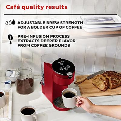 Instant Solo Single Serve Coffee Maker, From the Makers of Pot, K-Cup Pod Compatible  Brewer, Includes Reusable & Bold Setting, Brew 8 to 12oz., 40oz. Water  Reservoir, Red - Yahoo Shopping