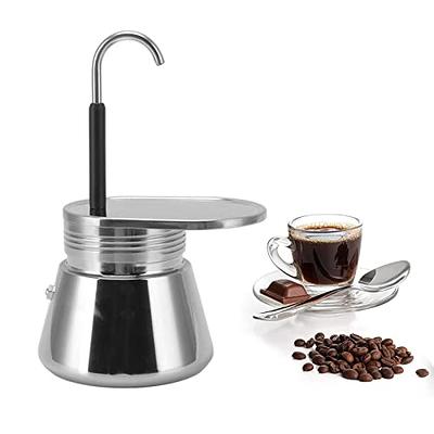 Oggi Brew 4 oz Stainless Steel Espresso Cup & Saucer