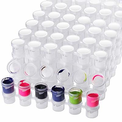 24 Strips 5Ml Empty Paint Strips Paint Cup Pots Clear Storage Containers  Painting Arts Crafts Supplies 144 Pots in Total 