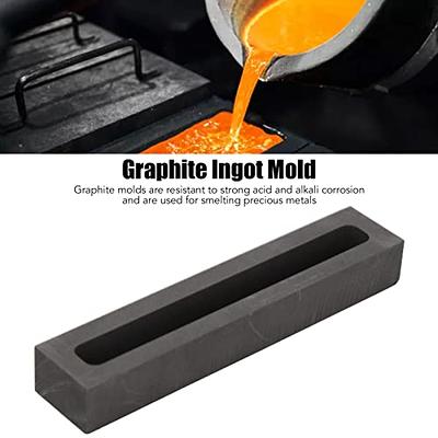 Brrnoo Ingot Mold,3.5in Casting Graphite Molds Melting Metal