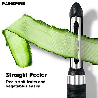 Deiss PRO Dual Julienne Peeler & Vegetable Peeler - Non-slip Handle - Apple  Peeler & Potato Peeler, Orange Peeler, Zoodles Maker - Y Peeler, Veggie