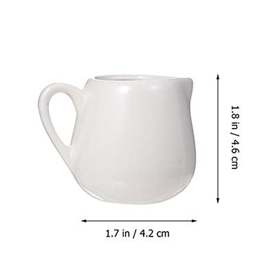 Milk Frothing Pitchers Ceramics Cream Pitcher Small Milk Cup Creamer Set  Multifunctional Cream Jug with Handle Coffee Milk Serving Pitcher Sauce