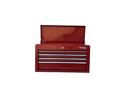 PIT Portable 3 Drawer Steel Tool Box with Magnetic Locking, Black Micro Top  Chest Hand Carry Tool Cases for Tools Storage