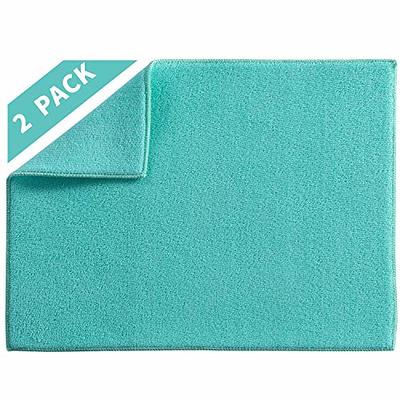 S&T XL Reversible Microfiber Dish Drying Mat - Teal - 18 x 24