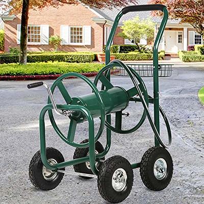 Giantex Garden Hose Reel Cart 4-Wheel Lawn Watering Outdoor Heavy